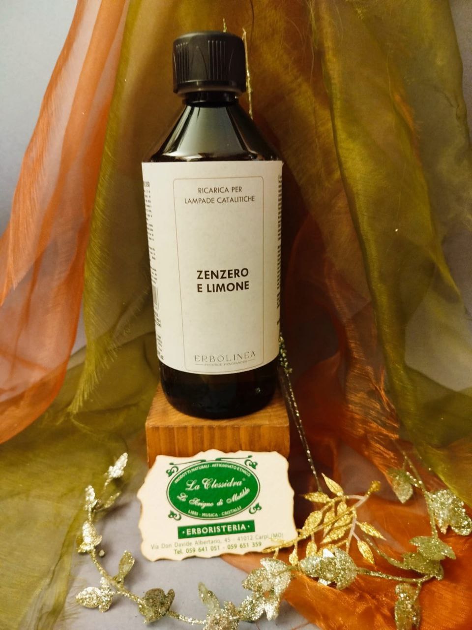 RICARICA PROFUMATA PER LAMPADA CATALITICA ERBOLINEA: ZENZERO E LIMONE