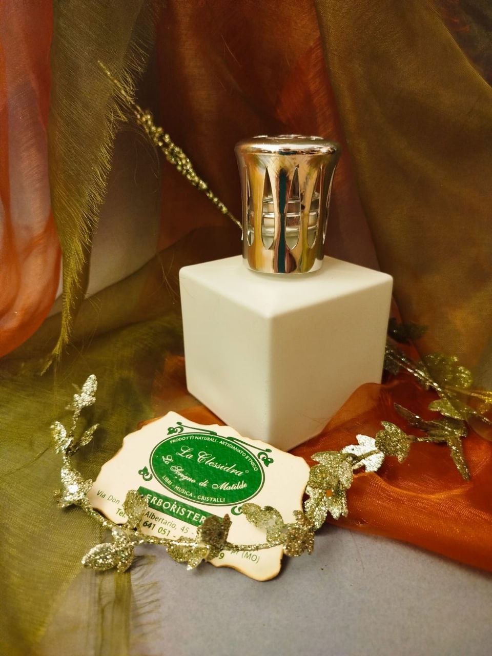 LAMPADA CATALITICA ERBOLINEA: CUBO BIANCO