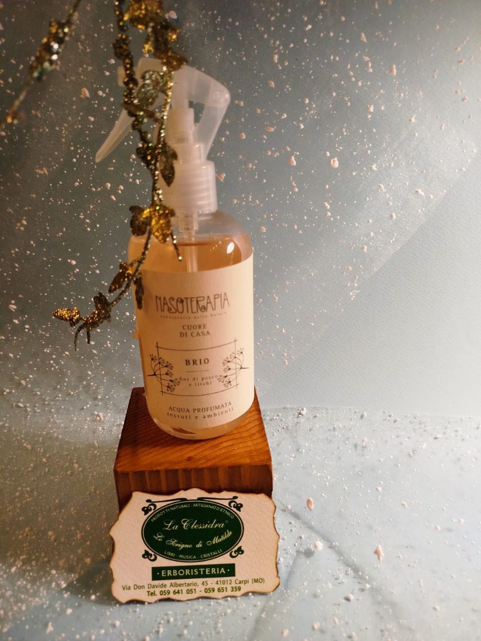 ACQUA PROFUMATA SPRAY PER TESSUTI E AMBIENTI NASOTERAPIA: BRIO