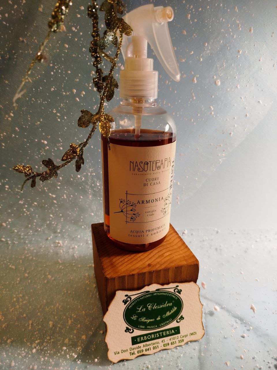 ACQUA PROFUMATA SPRAY PER TESSUTI E AMBIENTI NASOTERAPIA: ARMONIA