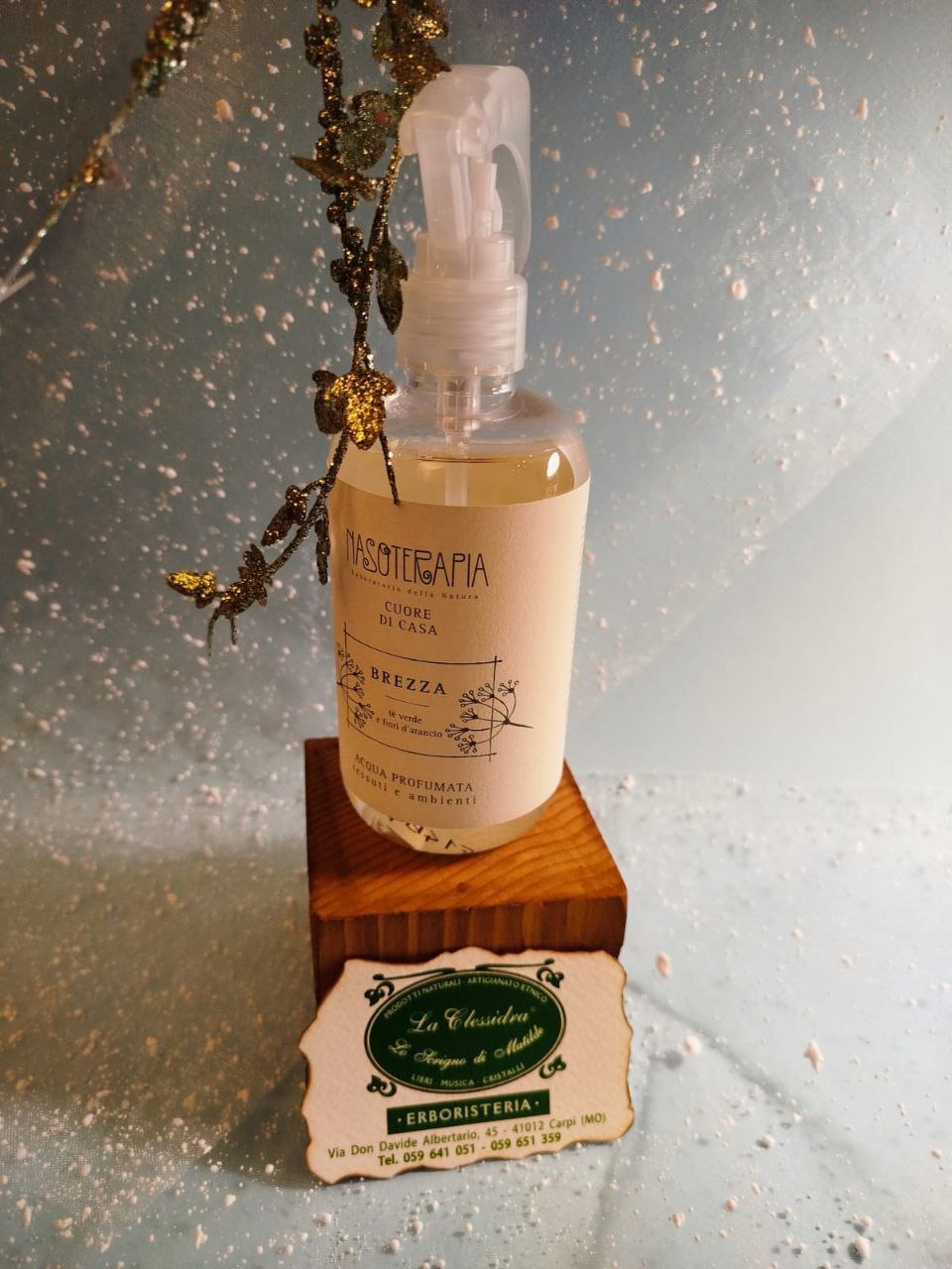 ACQUA PROFUMATA SPRAY PER TESSUTI E AMBIENTI NASOTERAPIA: BREZZA