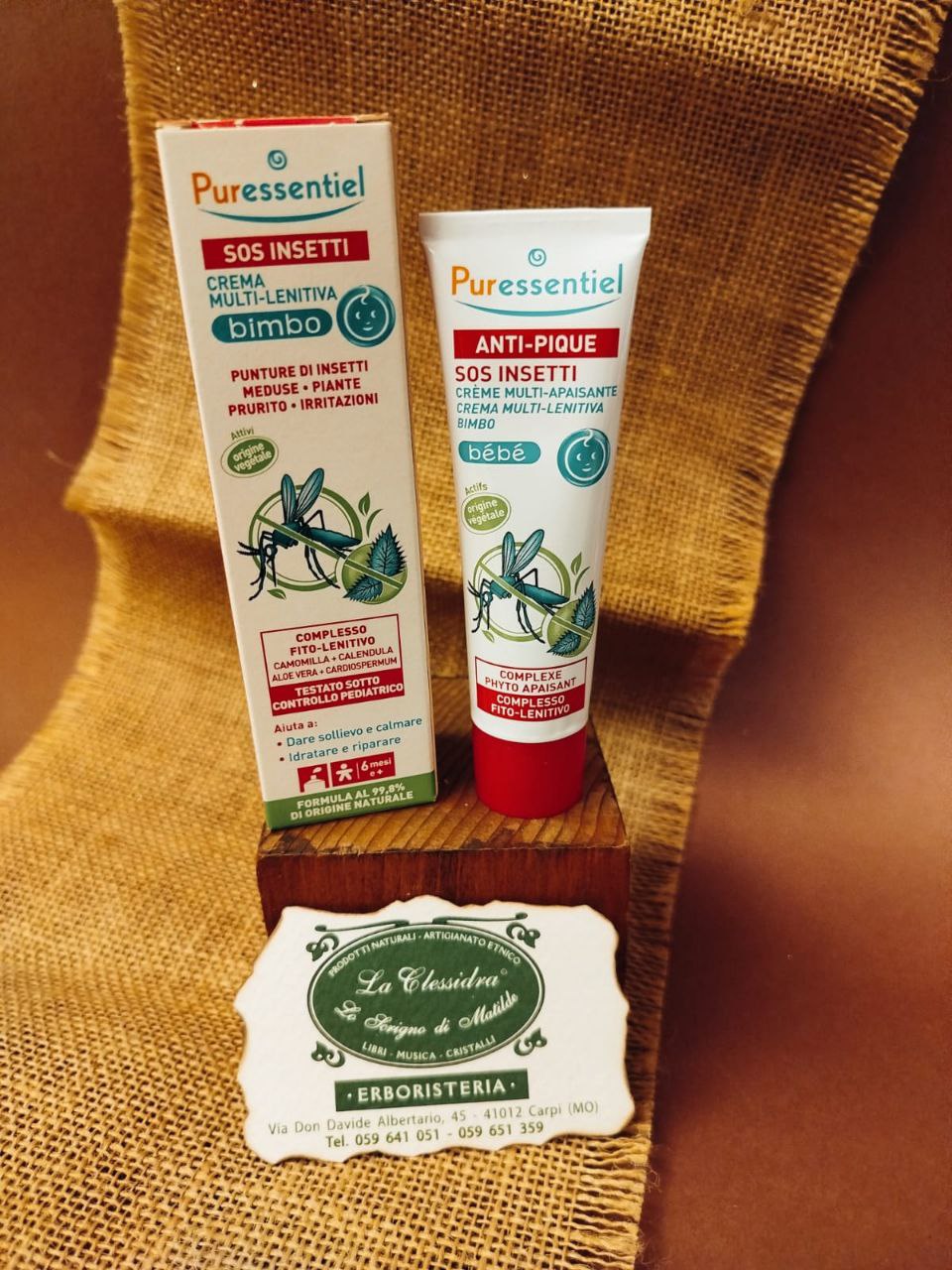 PURESSENTIEL: CREMA MULTI LENITIVA BIMBO SOS INSETTI