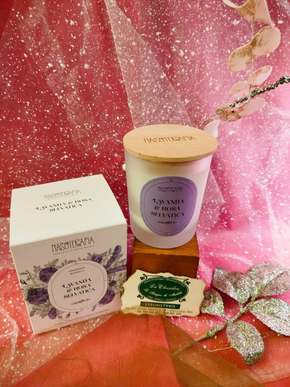 CANDELA NASOTERAPIA: LAVANDA E ROSA SELVATICA