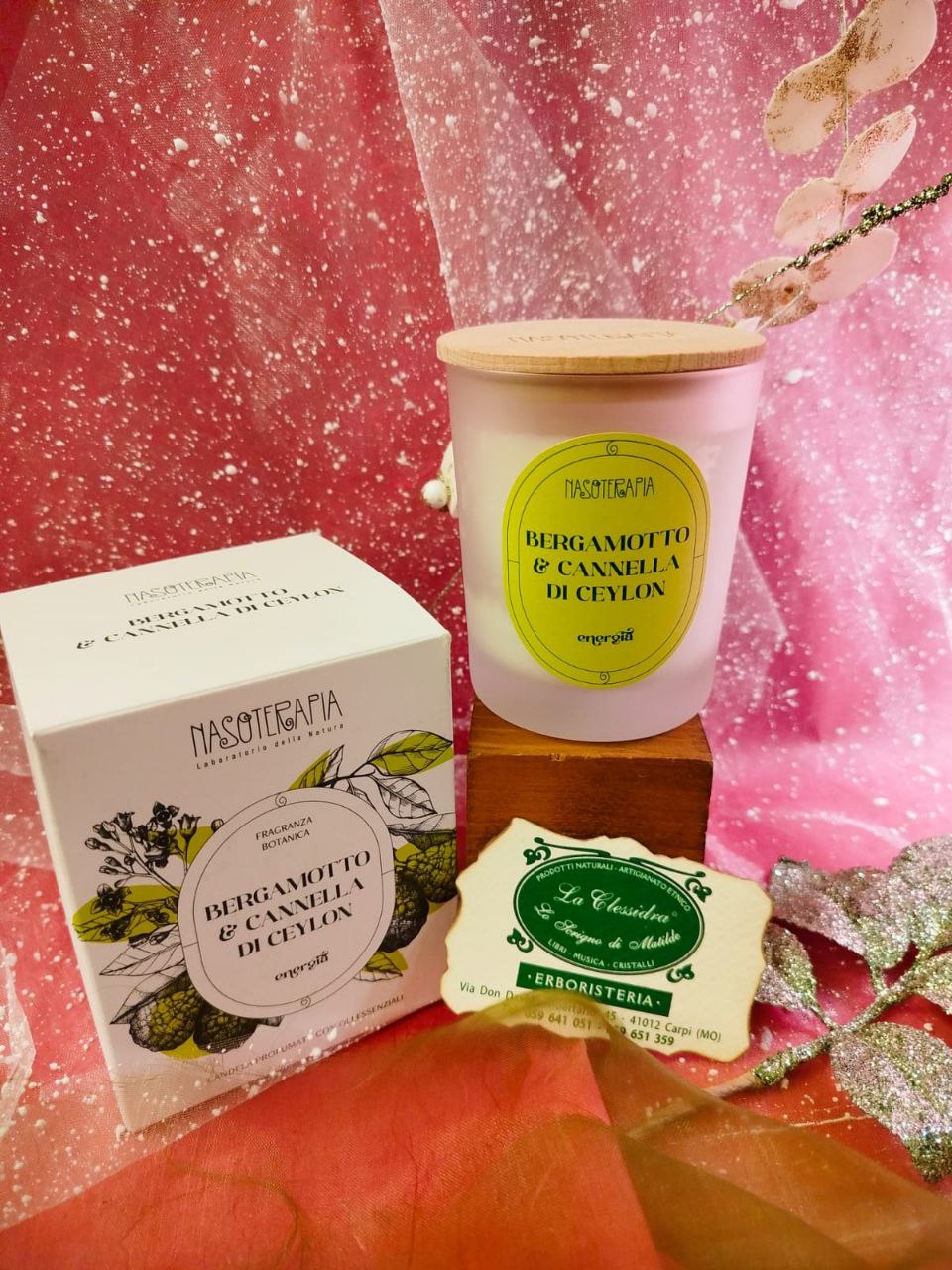 CANDELA NASOTERAPIA: BERGAMOTTO E CANNELLA DI CEYLON