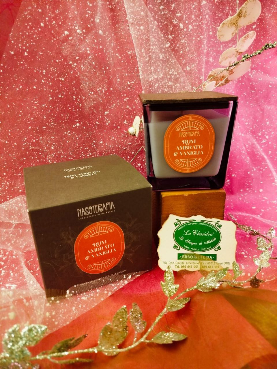 CANDELA NASOTERAPIA: RUM AMBRATO E VANIGLIA