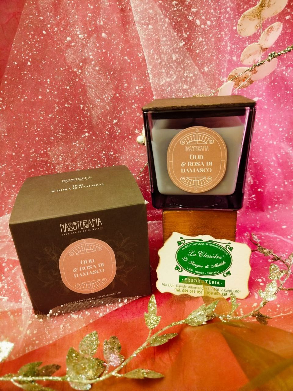 CANDELA NASOTERAPIA: OUD E ROSA DI DAMASCO