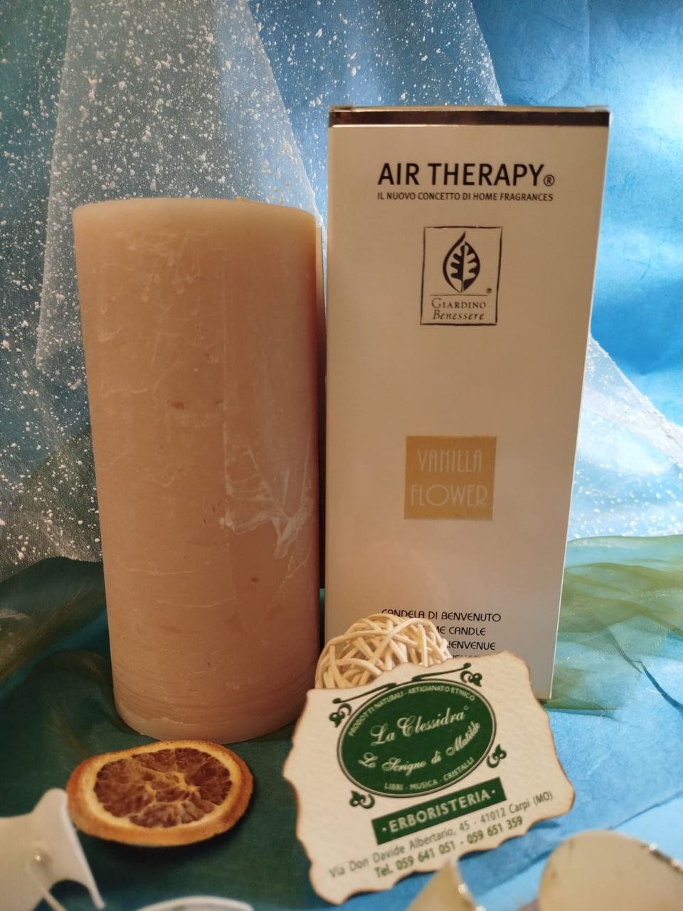 CANDELA AIR THERAPY GRANDE DA 150 ORE: FIORI DI VANIGLIA