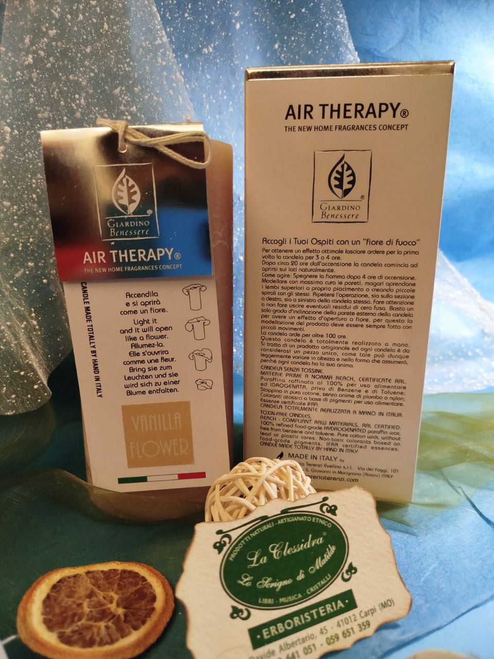 CANDELA AIR THERAPY GRANDE DA 150 ORE: FIORI DI VANIGLIA