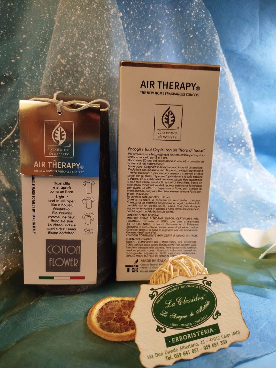 CANDELA AIR THERAPY GRANDE DA 150 ORE: COTTON FLOWER