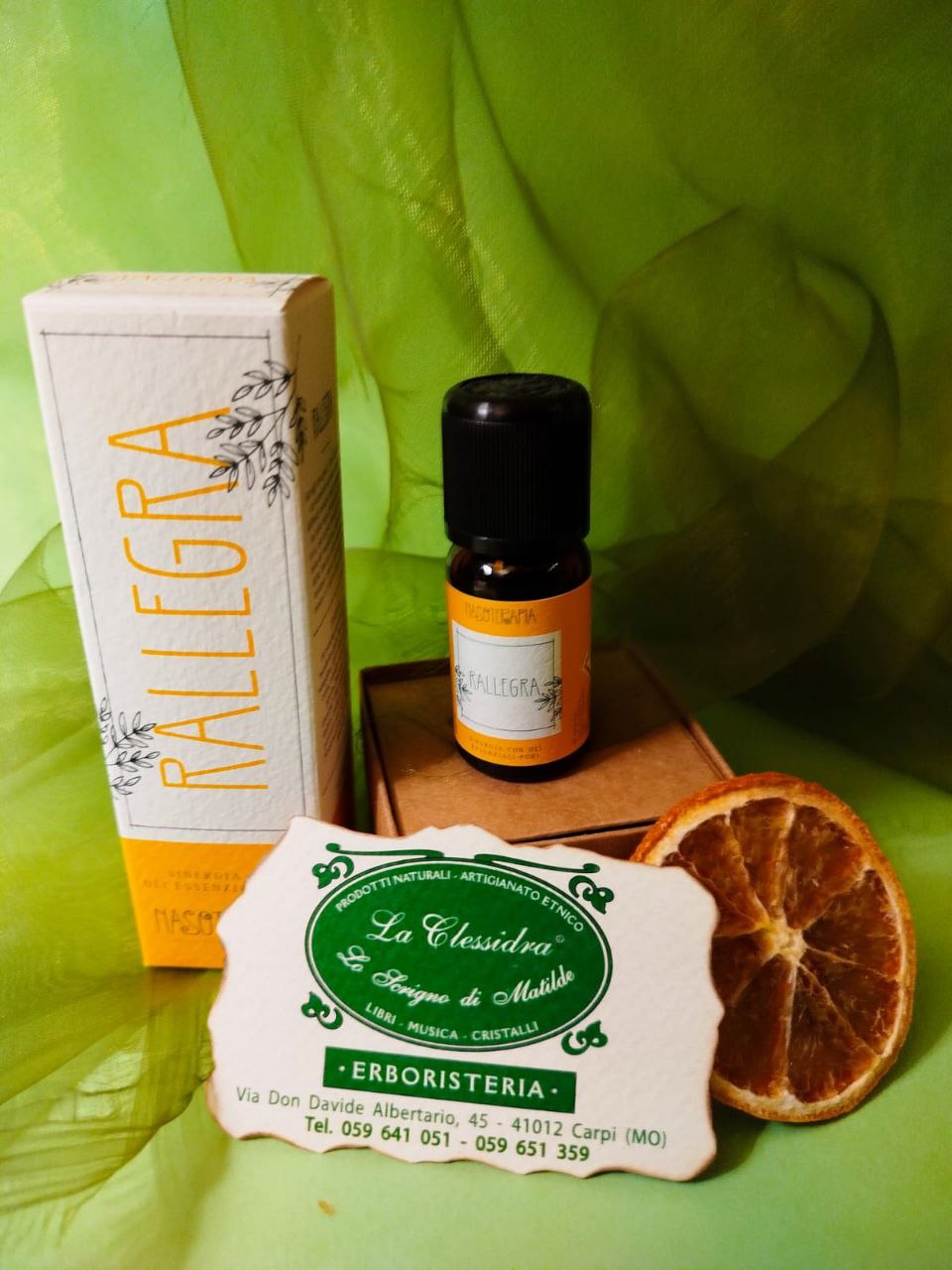 SINERGIA DI OLI ESSENZIALI: RALLEGRA